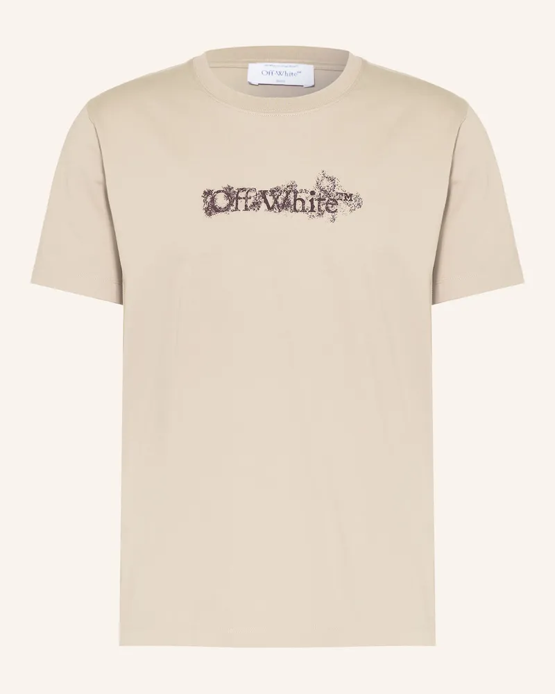 OFF-WHITE T-Shirt Hellbraun
