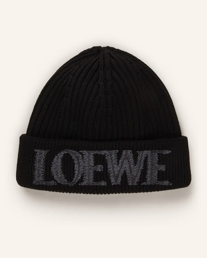 Loewe Mütze schwarz Schwarz