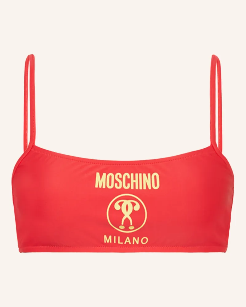 Moschino Bustier-Bikini-Top rot Rot