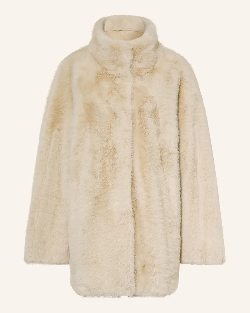Juvia Kunstfell-Mantel Noa beige Hellbraun