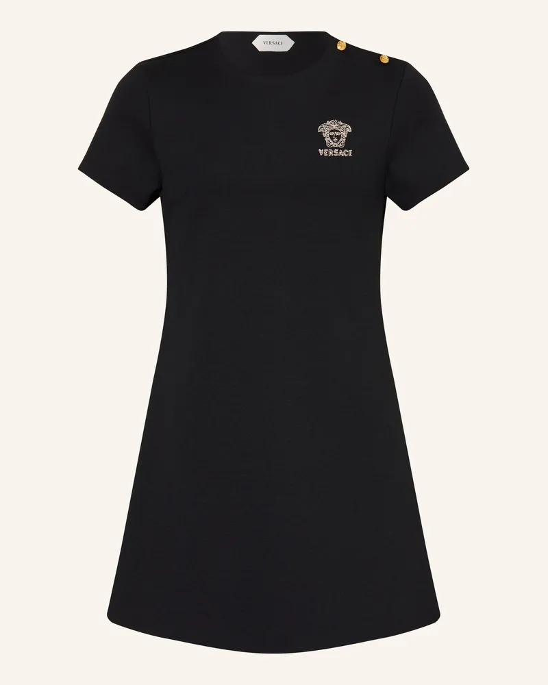 Versace Jerseykleid schwarz Schwarz