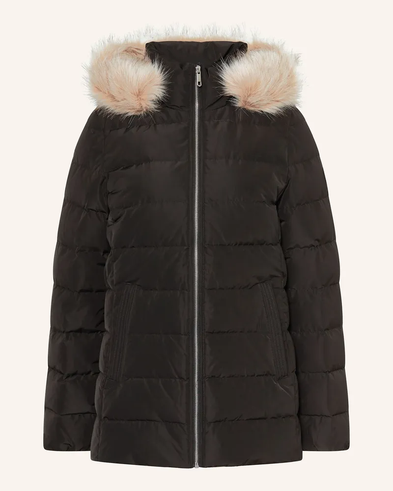 Tommy Hilfiger Daunenjacke Mit Abnehmbarem Kunstpelz schwarz Schwarz