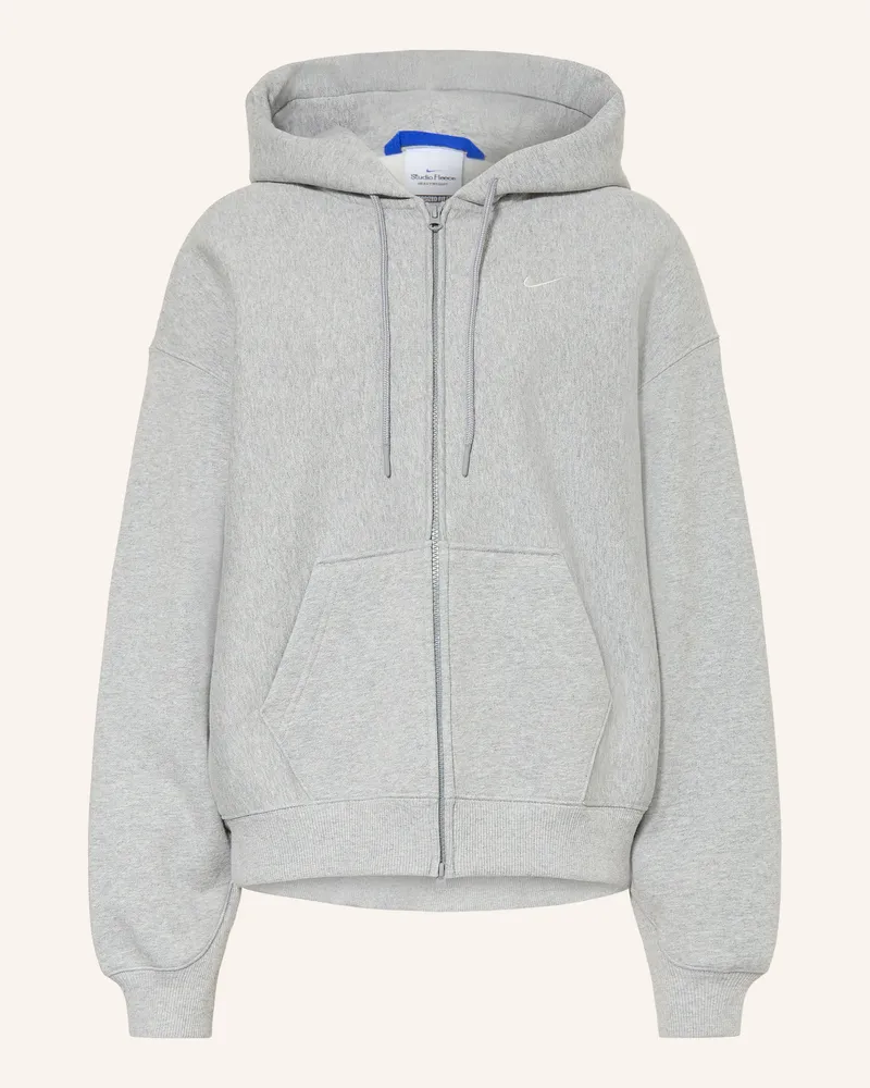 Nike Oversized-Sweatjacke Studio grau Hellgrau