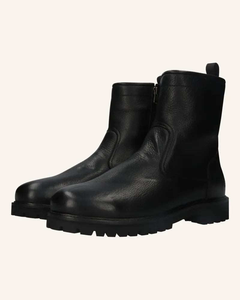 Blackstone Schnürboots schwarz Schwarz