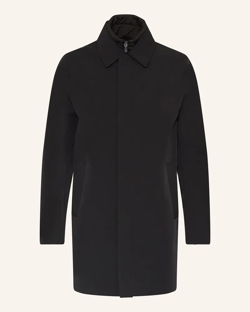 Reiss Mantel LOGAN mit herausnehmbarer Blende Schwarz