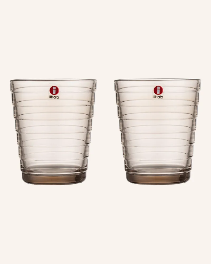 iittala 2er-Set Trinkgläser Aino Aalto beige Linen