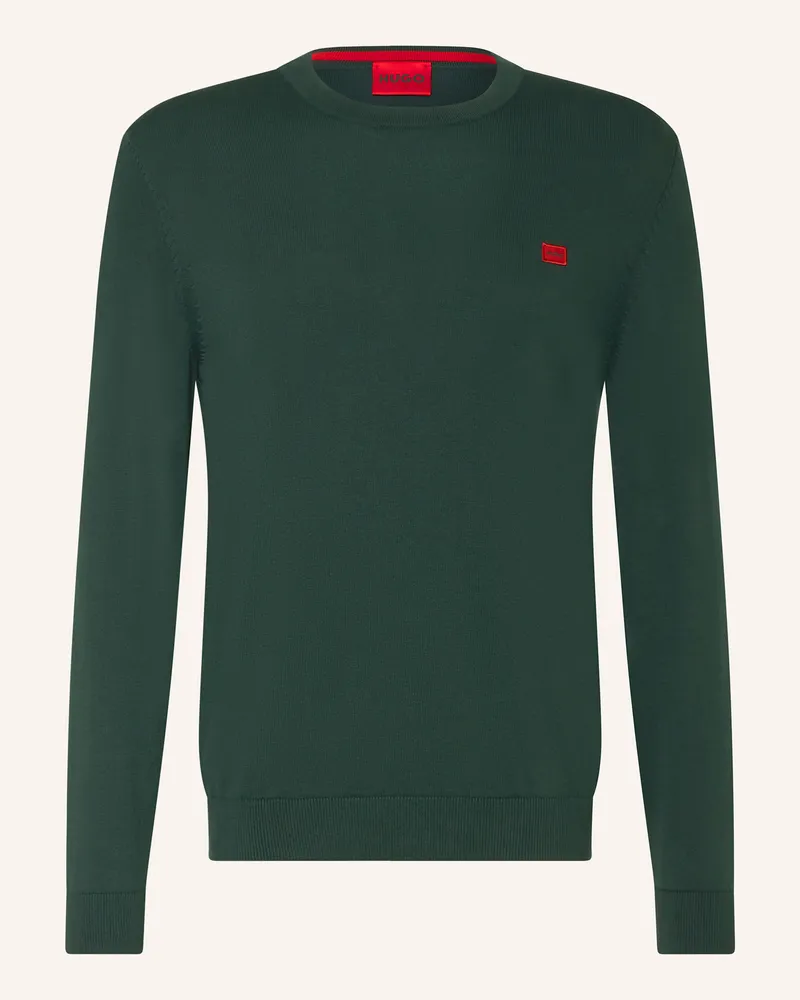 HUGO BOSS Pullover SAN CASSIUS Dunkelgrün