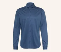 Jerseyhemd Shaped Fit blau
