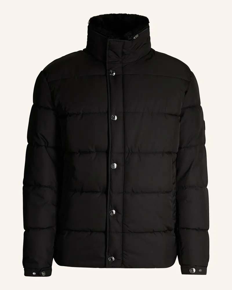 JOOP! Steppjacke NEWTON mit abnehmbarem Kunstfell Schwarz