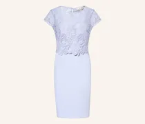 Etuikleid Daisy Im Materialmix blau