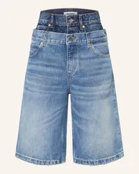 Sandro Jeansshorts mit Schmucksteinen Blau