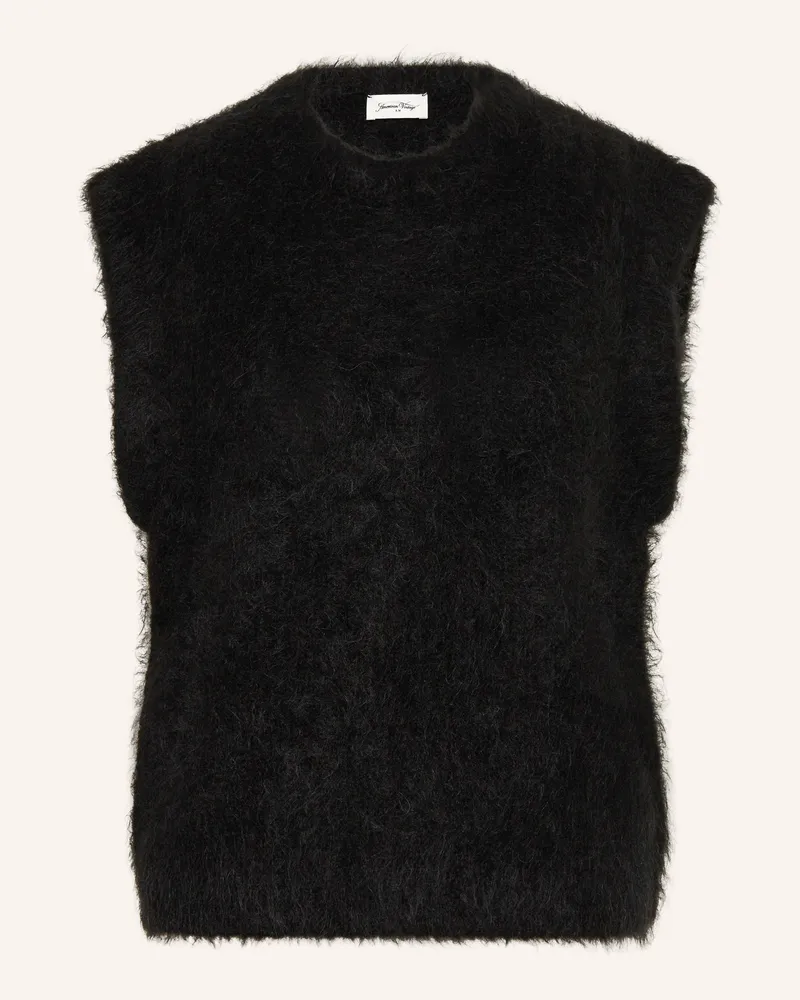 American Vintage Pullunder NIBY mit Alpaka Schwarz