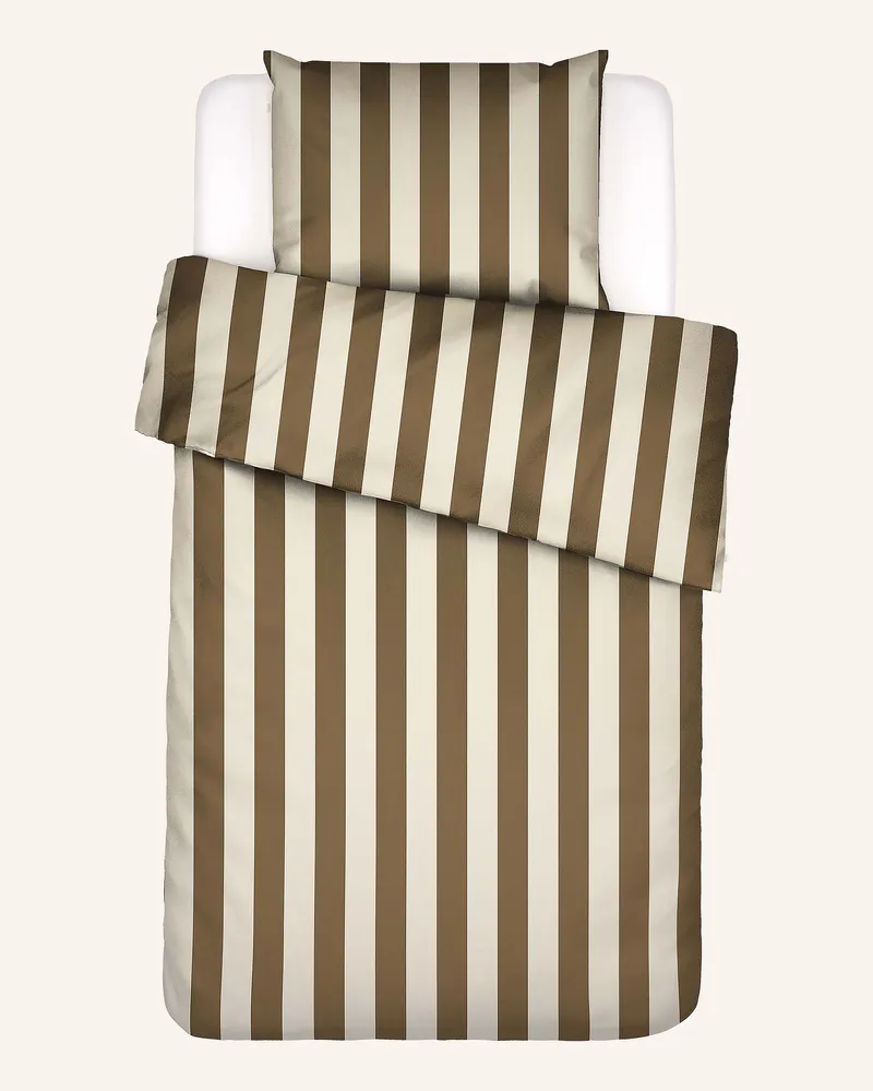Essenza Bettwäsche Minte Stripe braun Braun