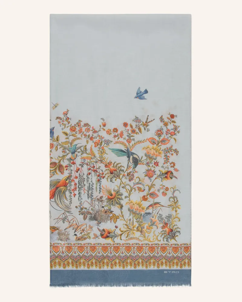 Etro Schal Tosca blau Hellblau