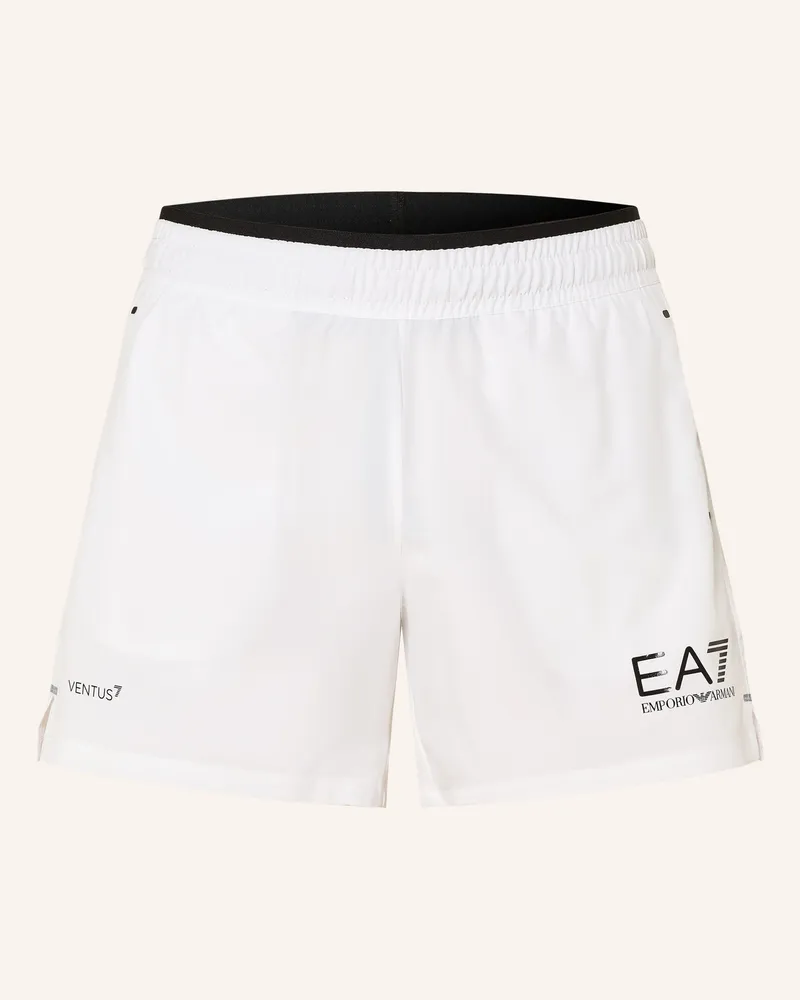 EA7 Tennisshorts Weiss