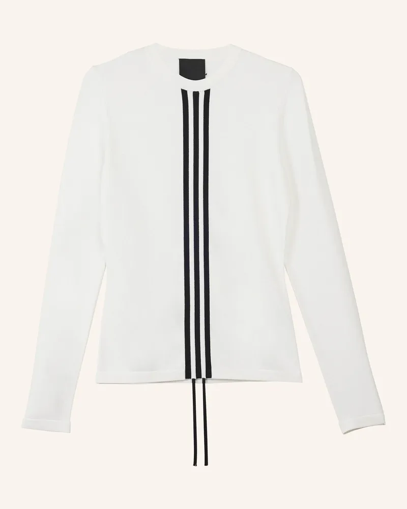 Y-3 Y-3 3-Streifen Langärmliges Shirt weiss Schwarz