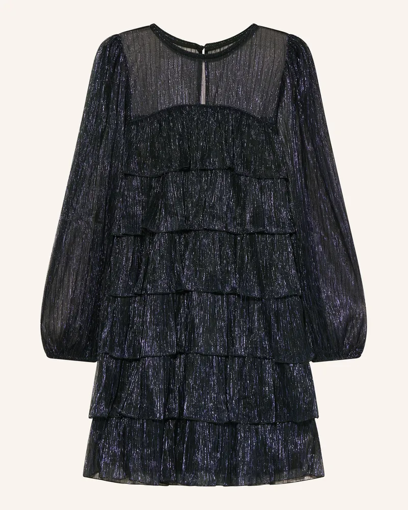 Phase Eight Cocktailkleid Nika Mit Glitzergarn Und Volants blau Dunkelblau