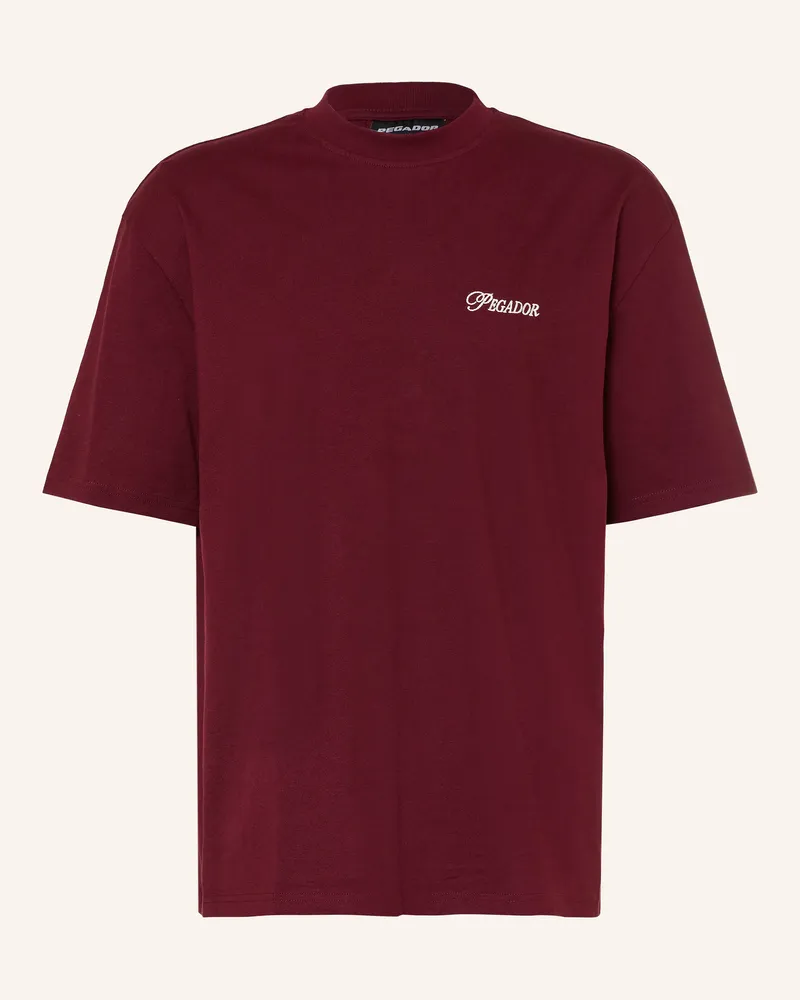 PEGADOR Oversized-Shirt Carloforte rot Dunkelrot