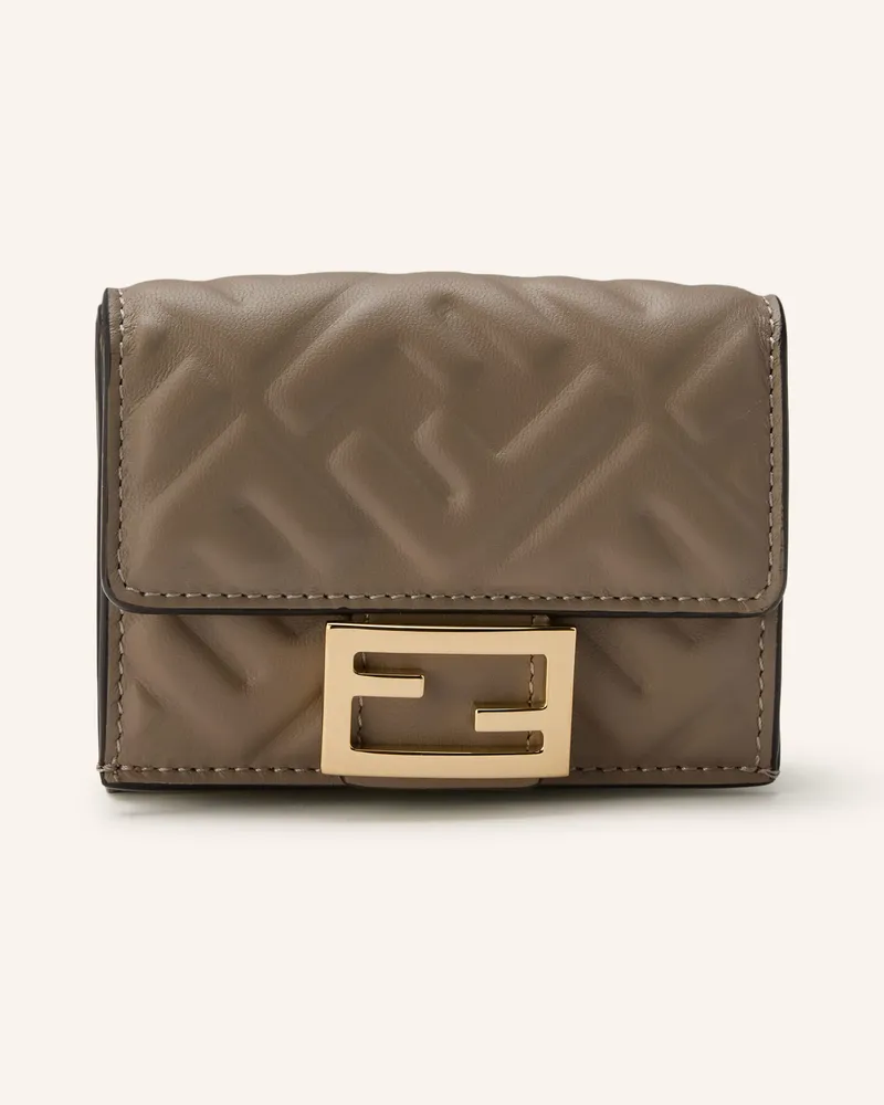 Fendi Geldbörse grau Taupe