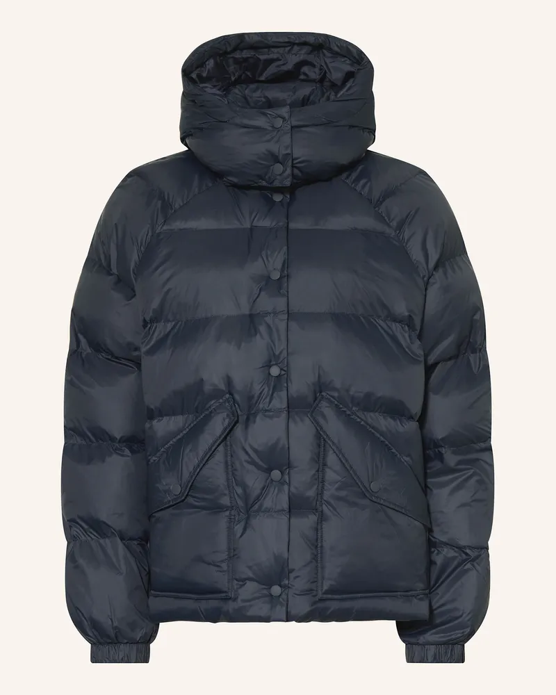 Samsøe & Samsøe Steppjacke Sahanay Mit Abnehmbarer Kapuze blau Dunkelblau