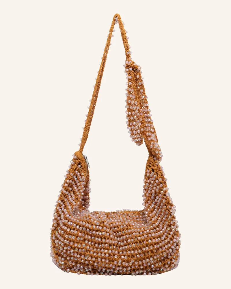 BIMBA Y LOLA Häkel-Schultertasche orange Orange