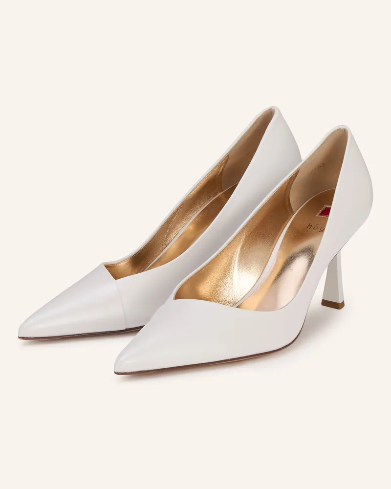 Högl Pumps weiss Creme