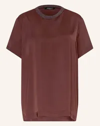 Fabiana Filippi Blusenshirt aus Satin Rot