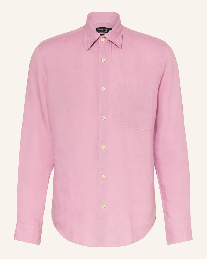 Marc O'Polo Leinenhemd Regular Fit Lila
