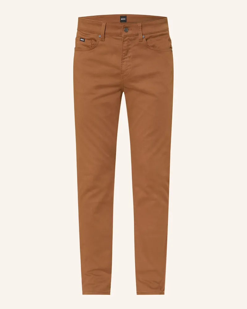 HUGO BOSS Hose DELAWARE Slim Fit Braun