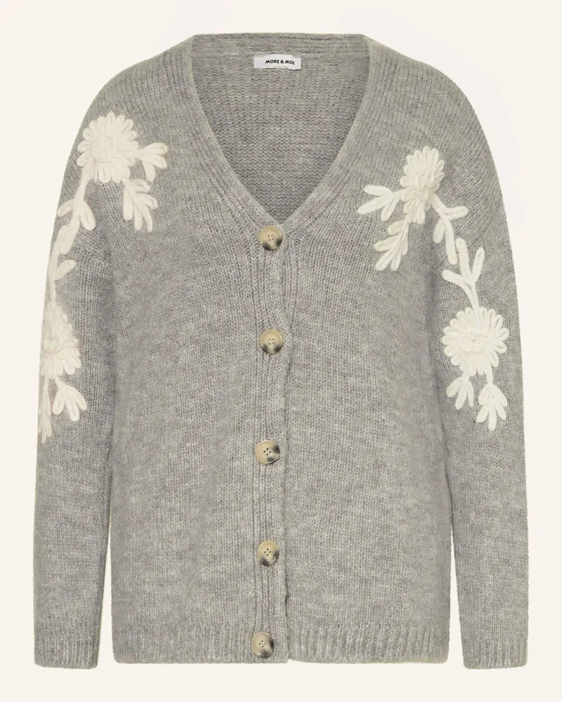 More & More Strickjacke Grau