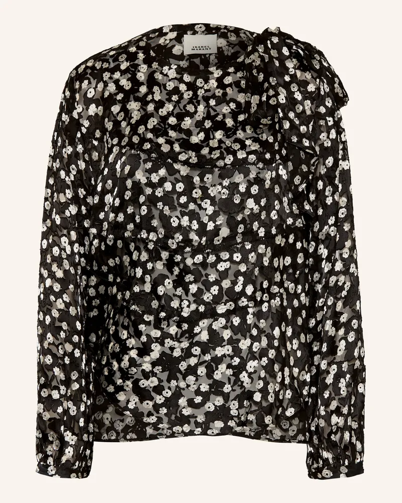 Isabel Marant Blusenshirt Firma Mit Seide schwarz Schwarz