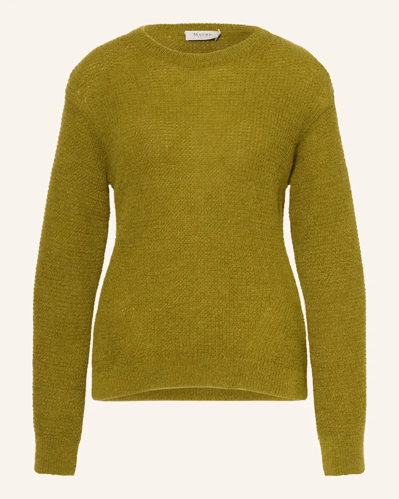 Maerz Pullover Mit Alpaka gruen Grün