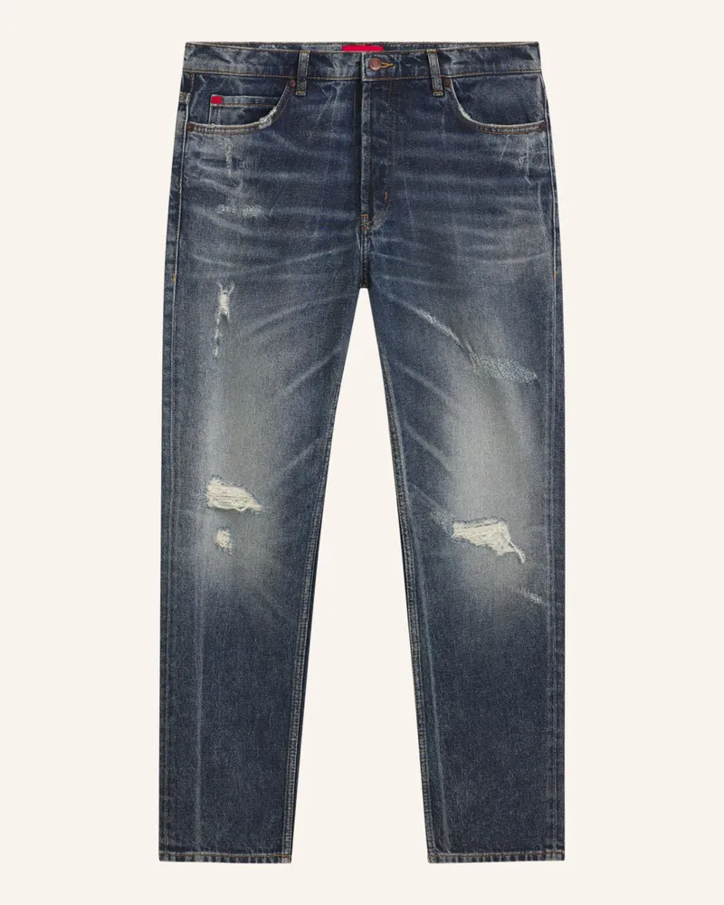 HUGO BOSS Jeans Hugo 634 Tapered Fit blau Dunkelblau