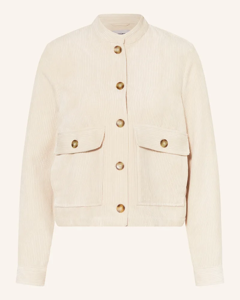 More & More Kastenjacke aus Cord Creme