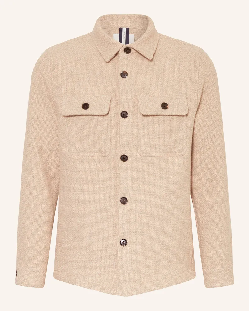 Profuomo Strick-Overshirt Beige