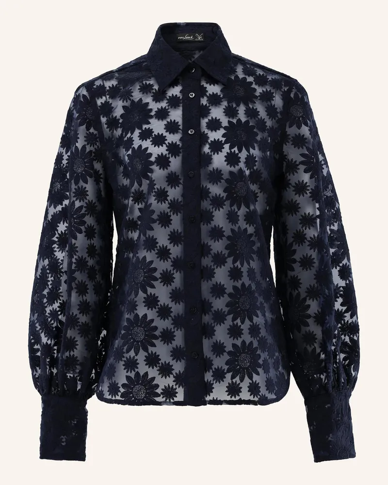 van Laack Bluse Modern Fit blau Blau