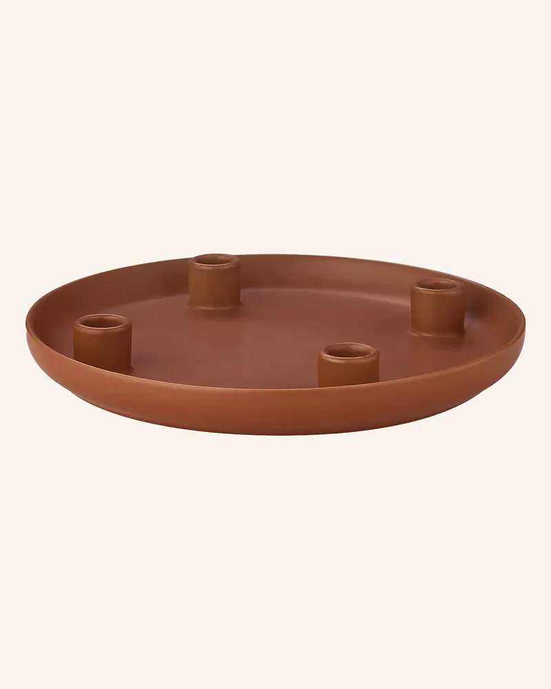 Blomus Kerzenhalter Vela braun Dunkelorange