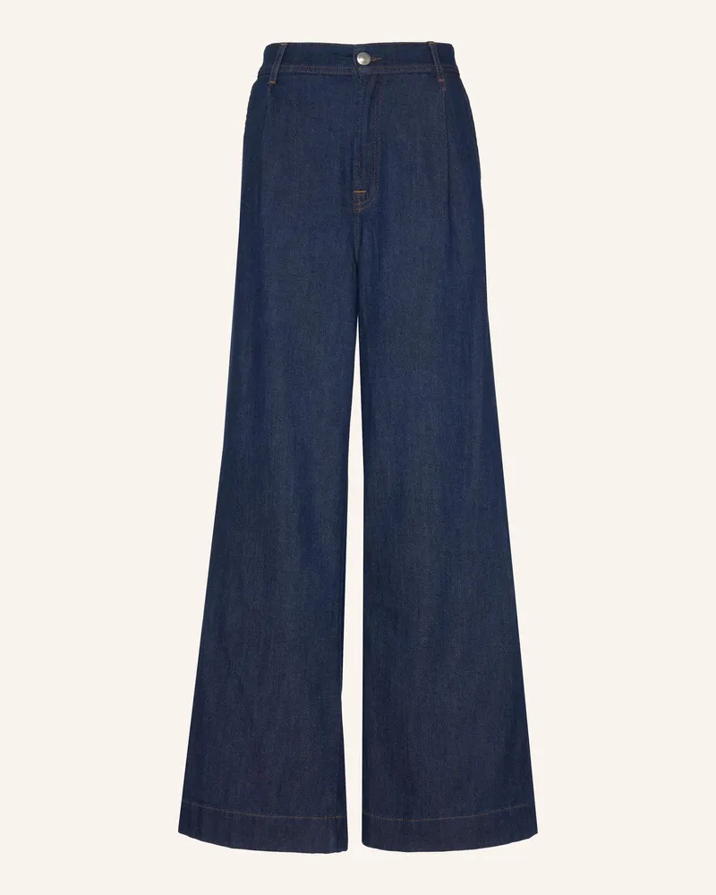 7 for all mankind Pants Pleated Wide Leg Fit blau Blau