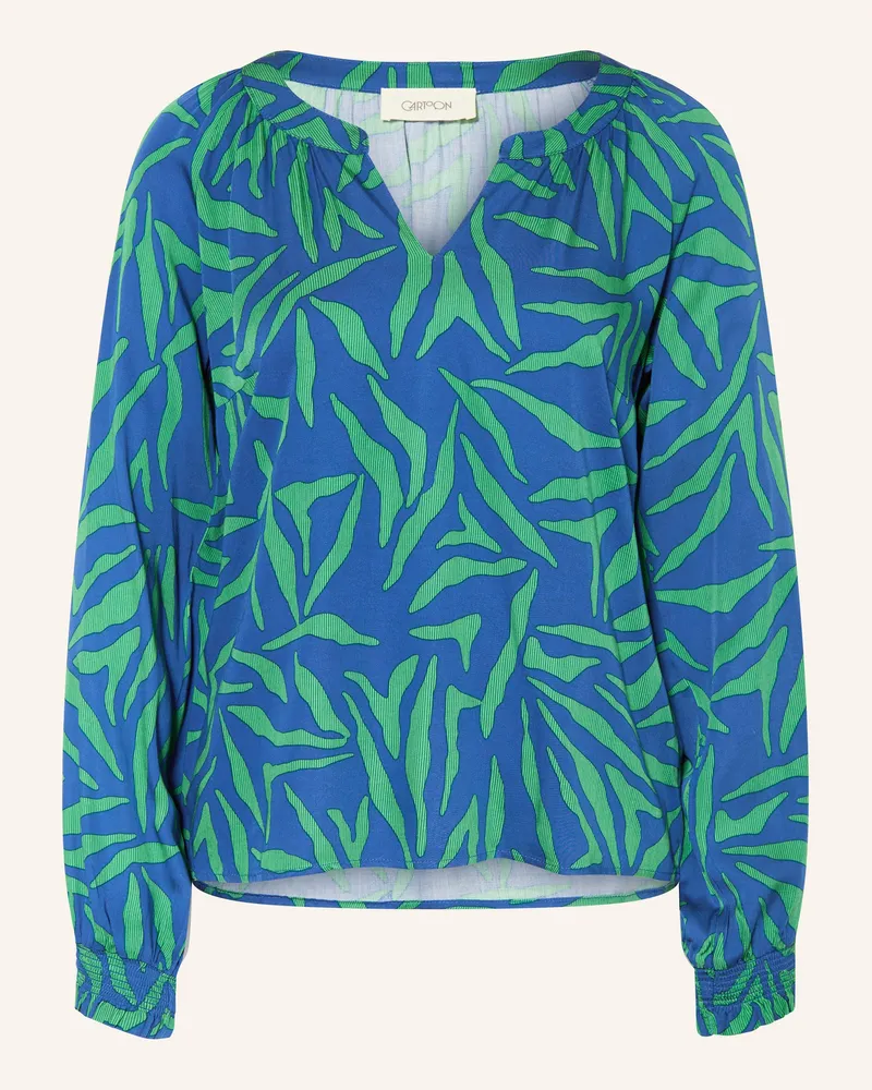 Cartoon Blusenshirt Blau