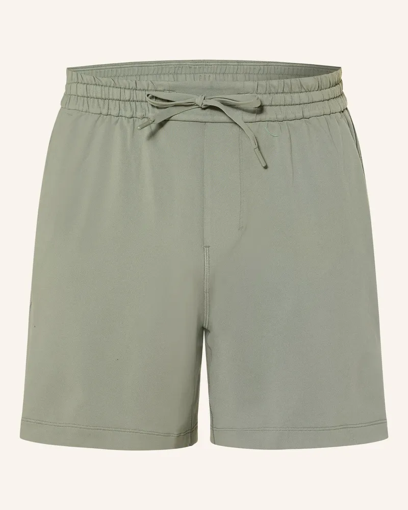 LULULEMON Jerseyshorts Soft Jersey Short 5in gruen Khaki