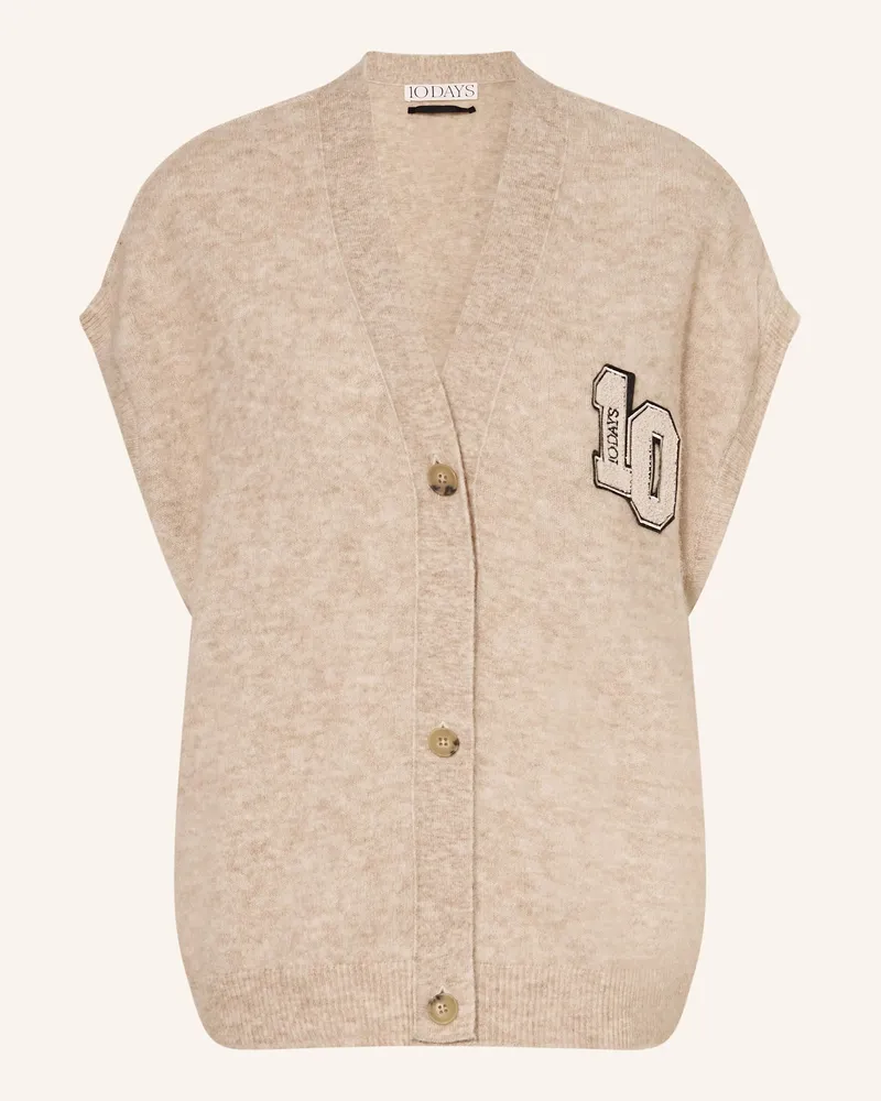 10Days Strickweste mit Alpaka Beige