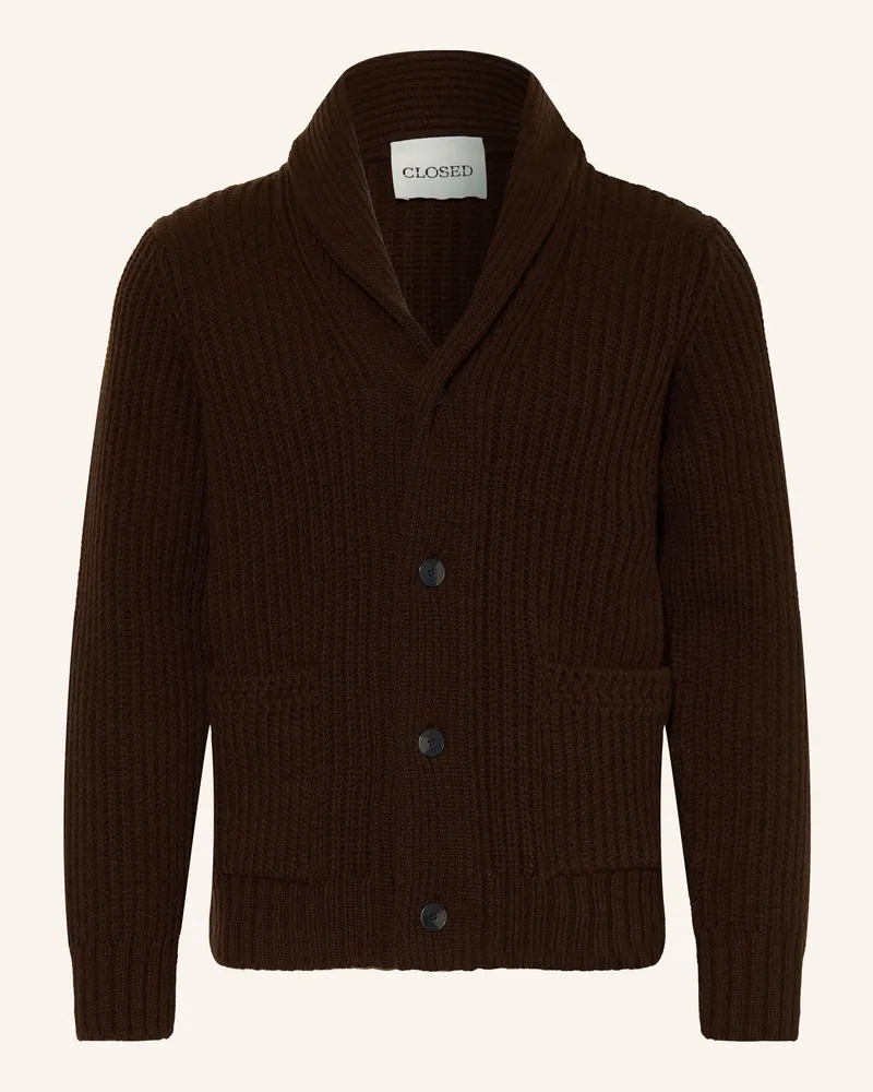 Closed Strickjacke braun Dunkelbraun