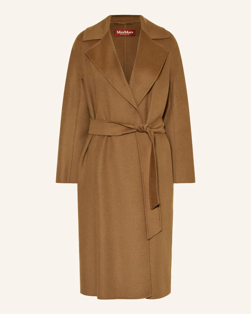 Max Mara Wollmantel Cles braun Hellbraun
