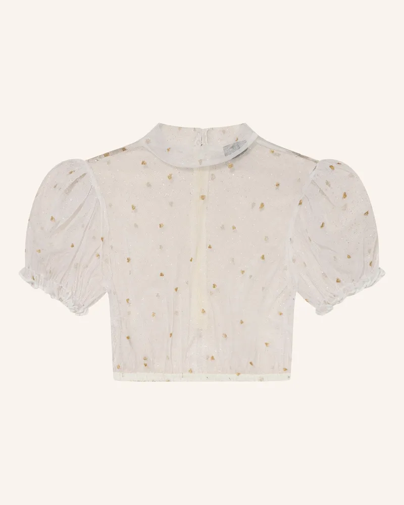 KINGA MATHE Dirndlbluse Leni weiss Ecru
