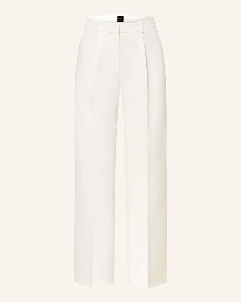 HUGO BOSS Marlenehose Tiwi weiss Weiss