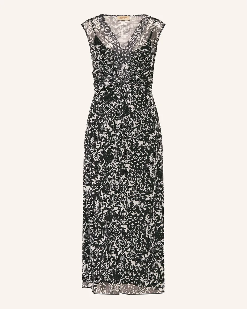 Cartoon Mesh-Kleid Weiss