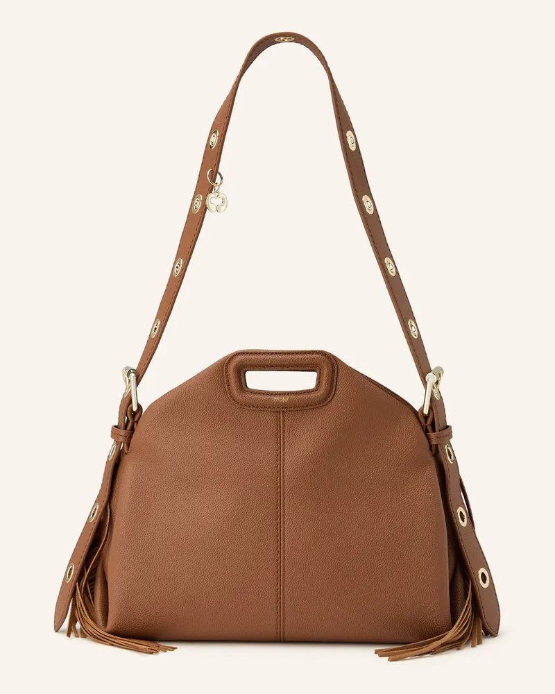 Maje Schultertasche braun Braun