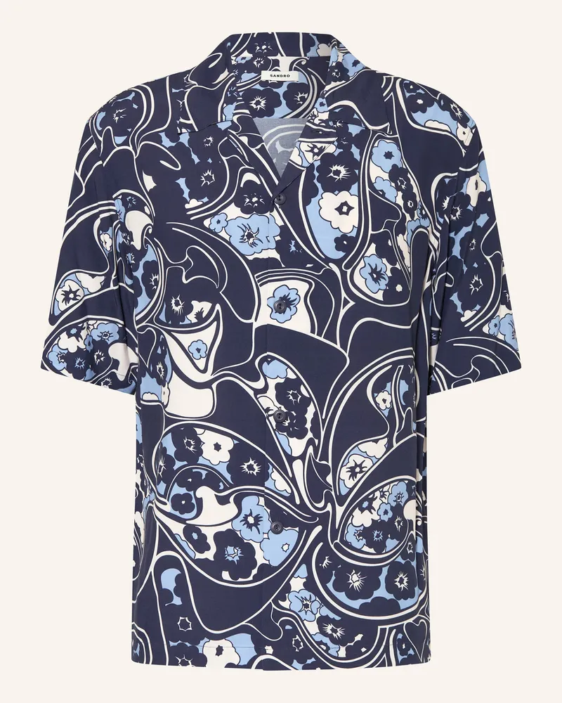 Sandro Resorthemd Regular Fit blau Dunkelblau