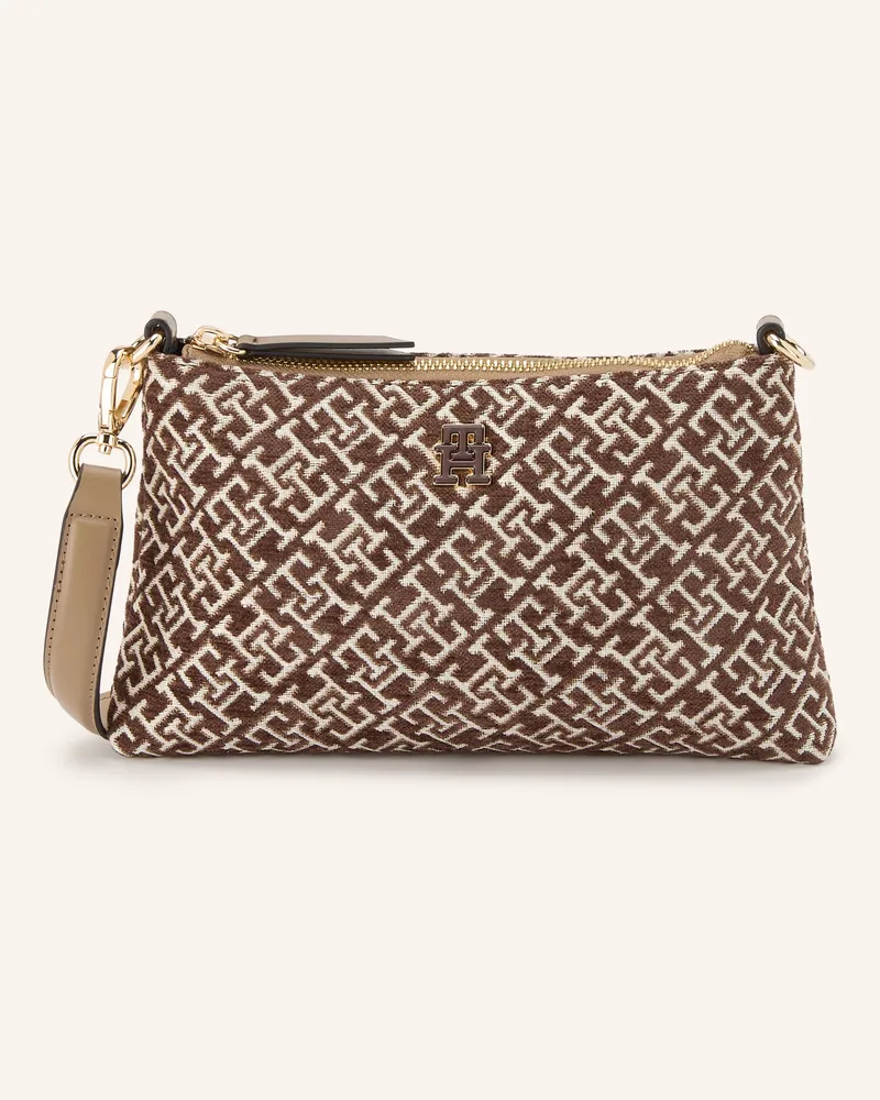 Tommy Hilfiger Schultertasche Mini braun Braun