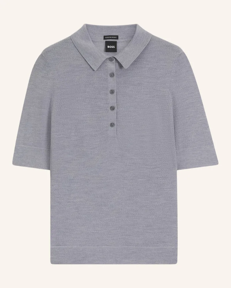 HUGO BOSS Pullover FIDENKA Regular Fit Hellgrau